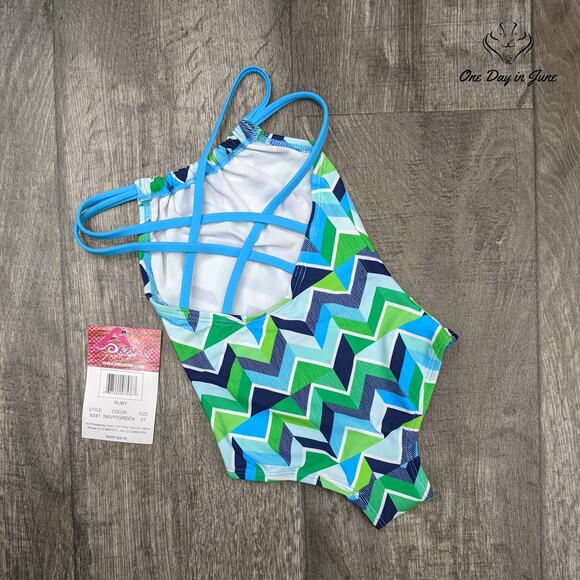 Kanu Surf Jasmine Beach One Piece Swimsuit Size 12 - Picture 4 of 4